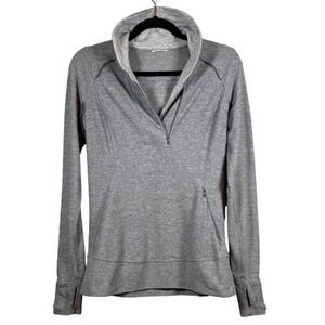 LULULEMON Women's Think Fast Pullover Heathered Slate, Size 8